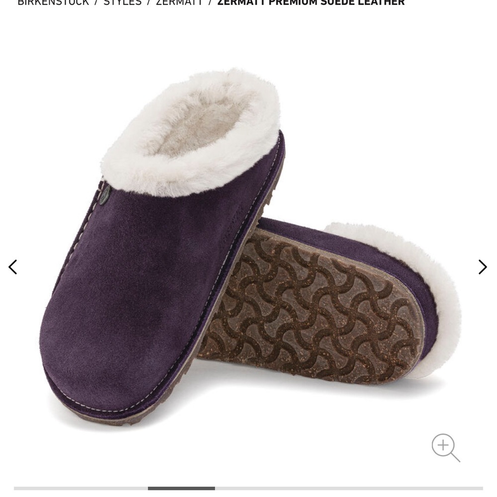 ISO Birkenstock Zermatt Premium Dark Berry, purple. Size: 39 narrow!!